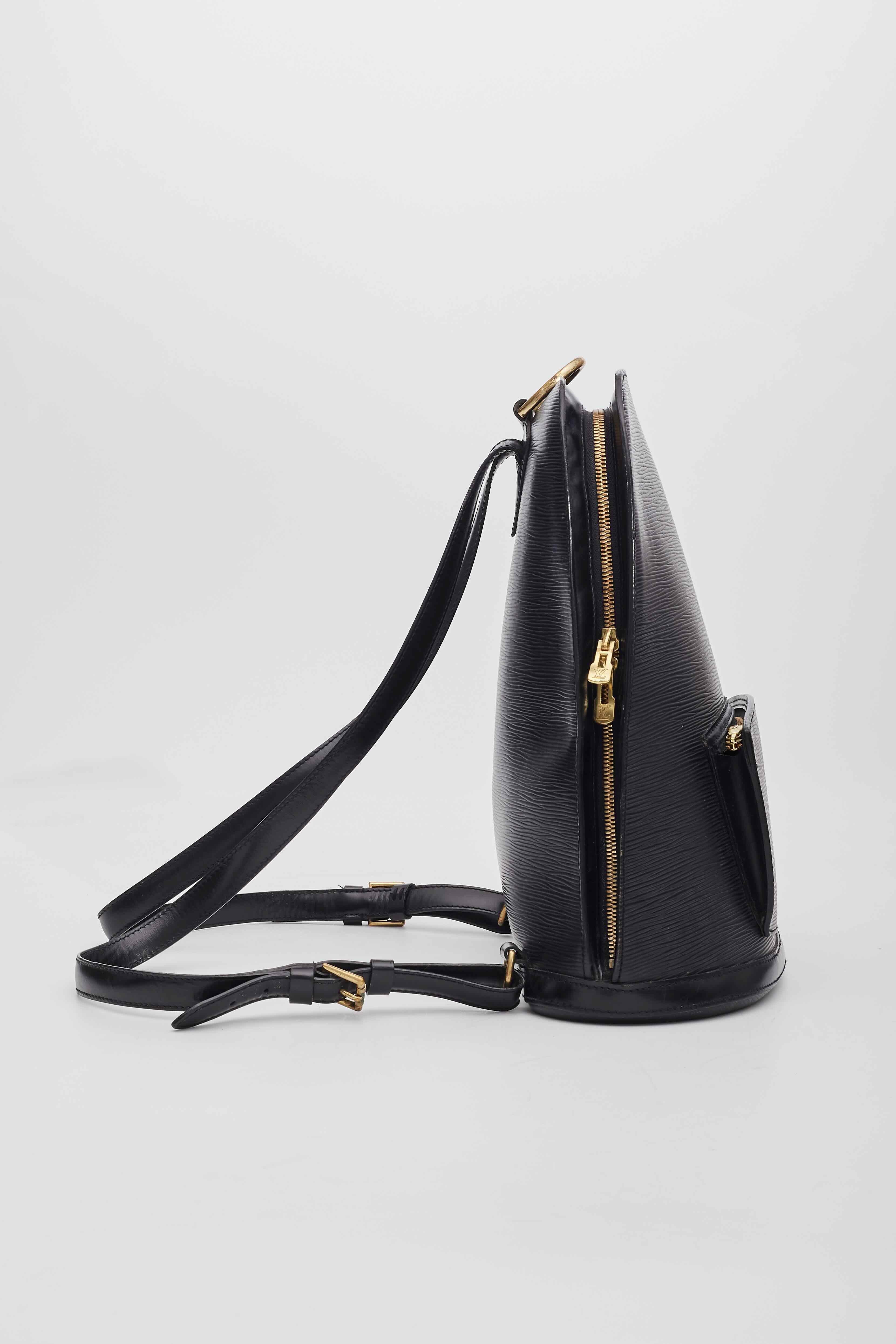 Women's Louis Vuitton Vintage Black Epi Leather Gobelins Backpack