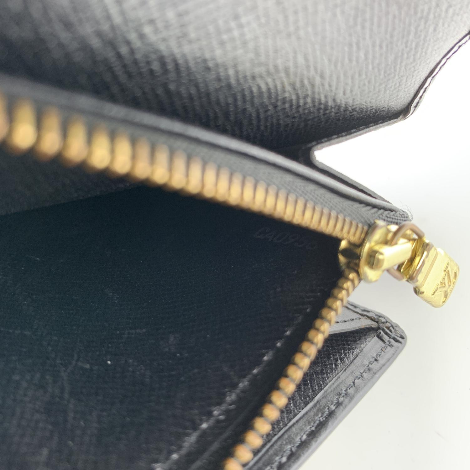 Louis Vuitton Vintage Black Epi Leather Long Continental Sarah Wallet 2