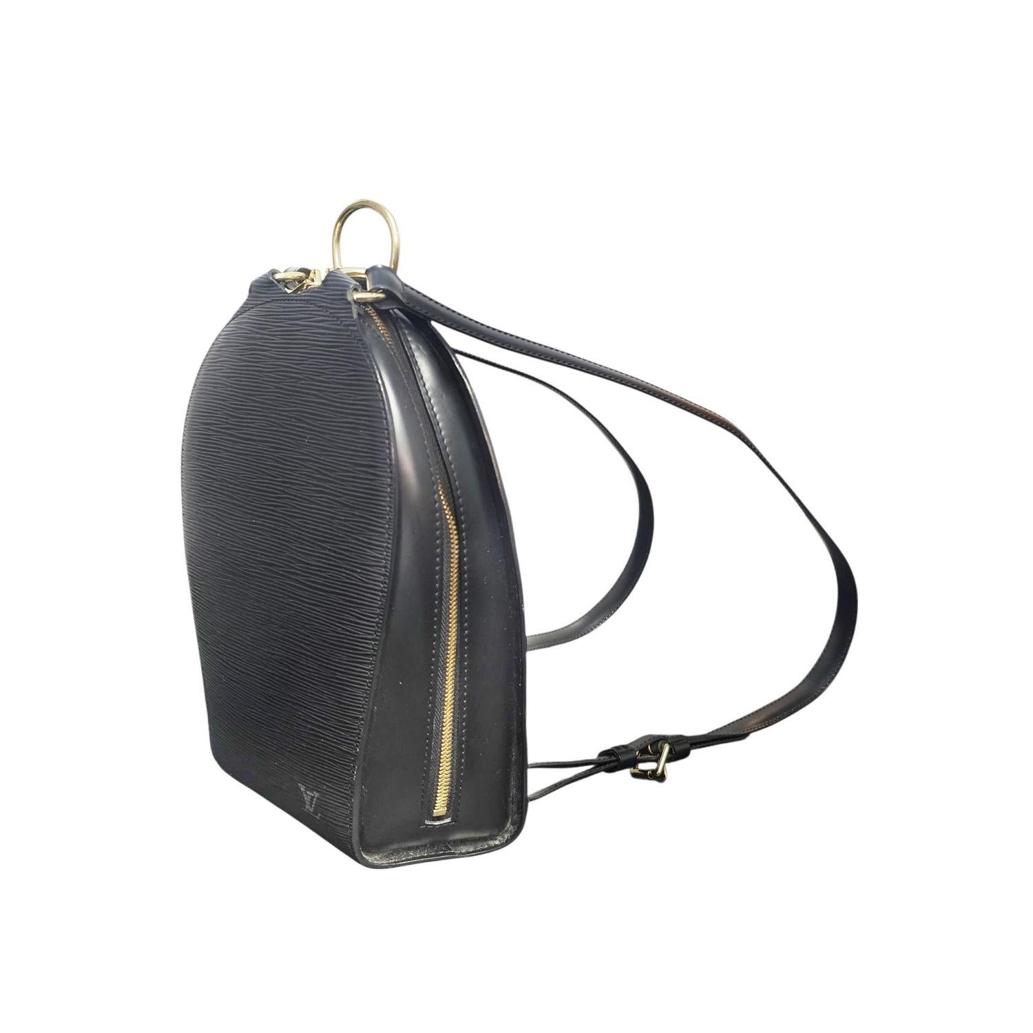da uomo o donna Zaino Louis Vuitton Vintage in pelle EPI nera Mabillon in vendita