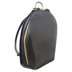 Zaino Louis Vuitton Vintage in pelle EPI nera Mabillon