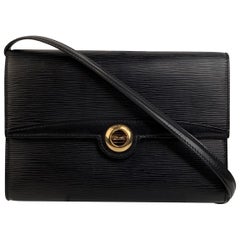 Louis Vuitton Vintage Black Epi Leather Pochette Arche Shoulder Bag