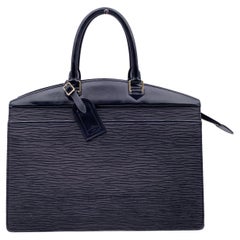 Louis Vuitton Vintage Black Epi Leather Riviera Satchel Handbag