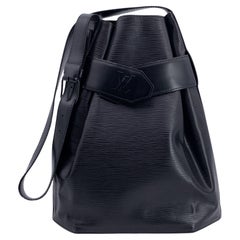 Louis Vuitton Vintage Black Epi Leather Sac d'Epaule Bucket Bag