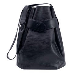Louis Vuitton Vintage Schwarz Epi Leder Sac d'Epaule Umhängetasche
