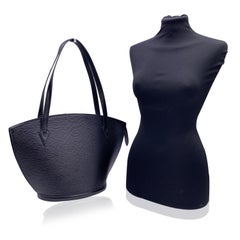 Louis Vuitton Vintage Black Epi Leather Saint Jacques GM Tote Bag
