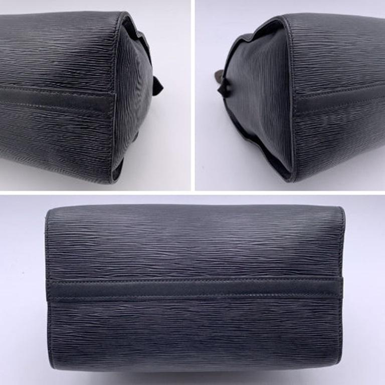 Louis Vuitton Vintage Cuir Epi Noir Speedy 28 Boston Bag 3