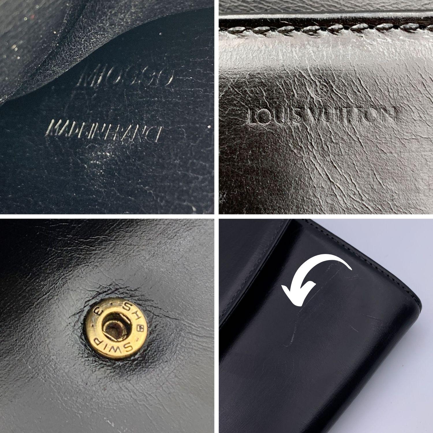 Louis Vuitton Vintage Black Leather Opera Egee Clutch Bag 2