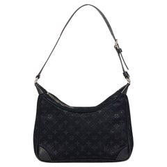 Louis Vuitton - Mini boulogne en satin noir vintage avec monogramme (2002)