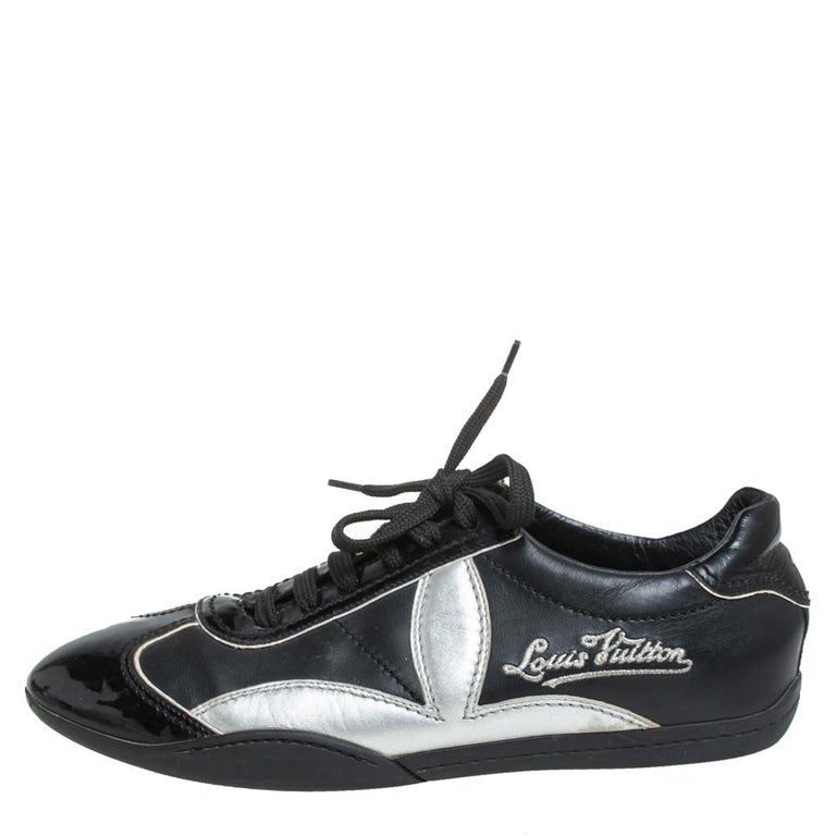 VTG Louis Vuitton LV Black Women Leather Sneaker Mismatch UK 5