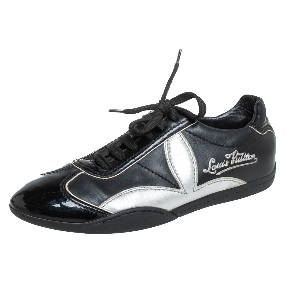 Vintage Louis Vuitton Classic Shoes Size 8 1/2 Black Leather 