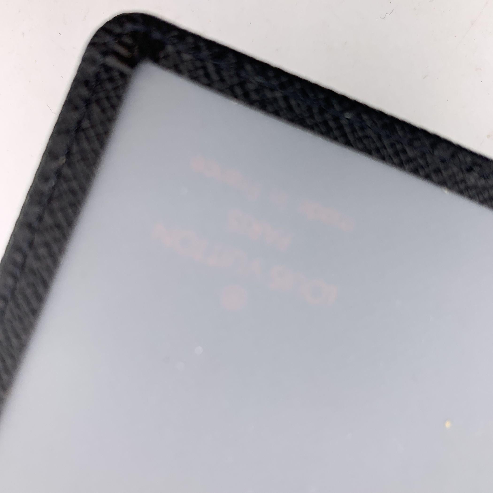 Louis Vuitton Vintage Black Taiga Leather ID Document Holder For Sale 1