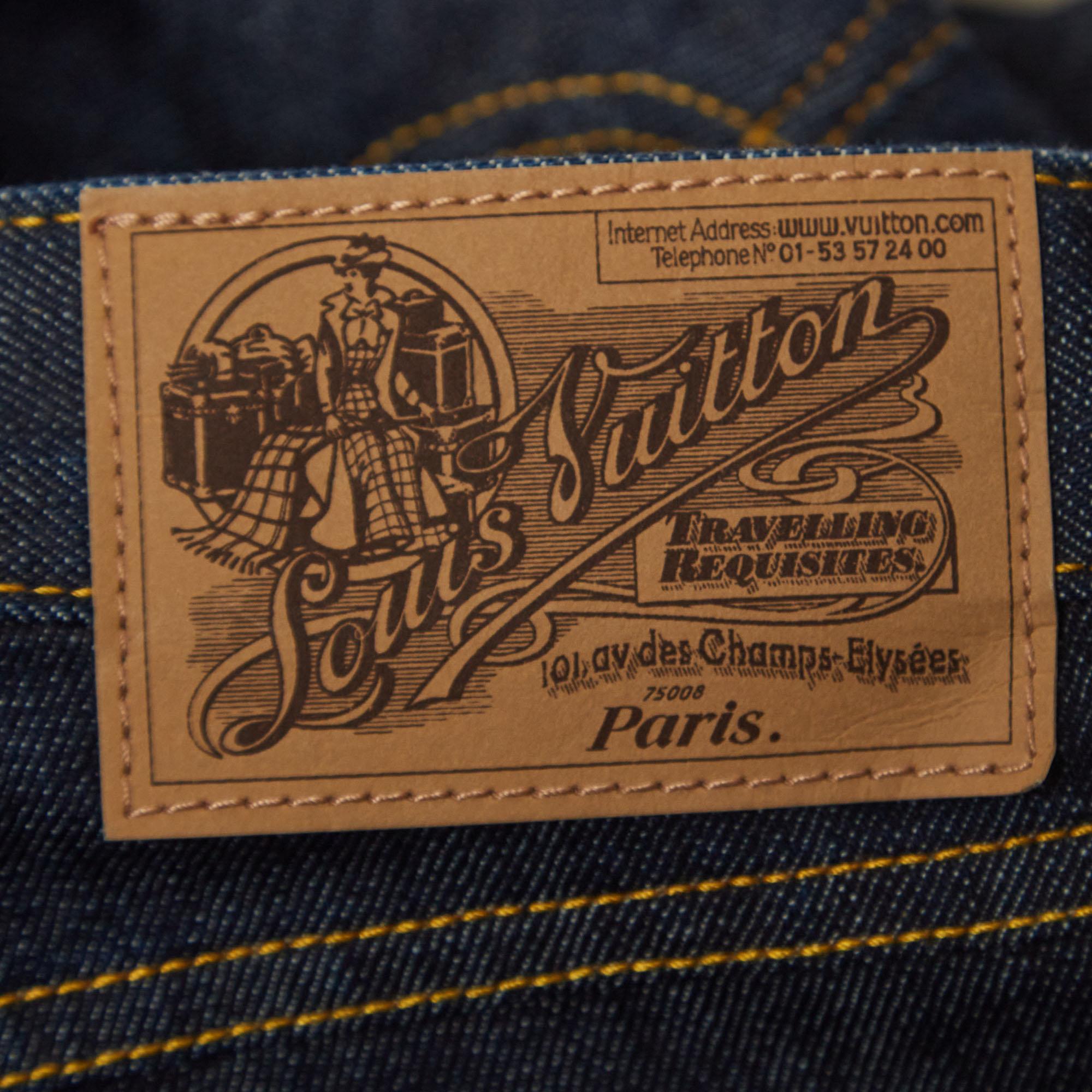 Women's Louis Vuitton Vintage Blue Denim Low-Rise Boot-Leg Jeans S