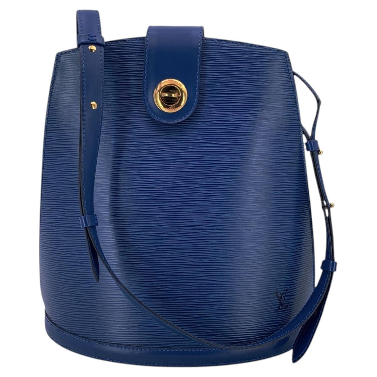 Louis Vuitton Vintage Blue Epi Leather Cluny Shoulder Bag