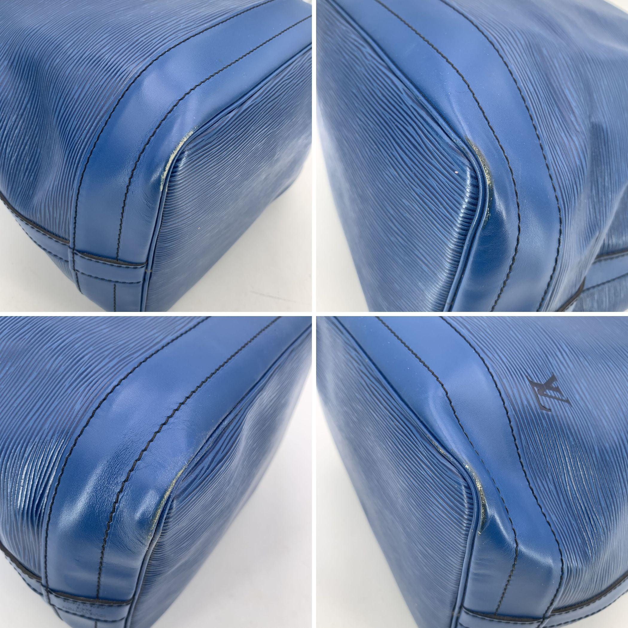 Louis Vuitton Vintage Blue Epi Leather Noe Noé Shoulder Bucket Bag 1
