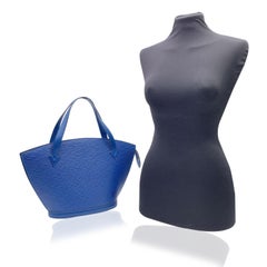 Louis Vuitton Vintage Blue Epi Leather Saint Jacques PM Tote Bag