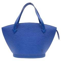 Louis Vuitton Vintage Blue Epi Leather Saint Jacques PM Tote Bag