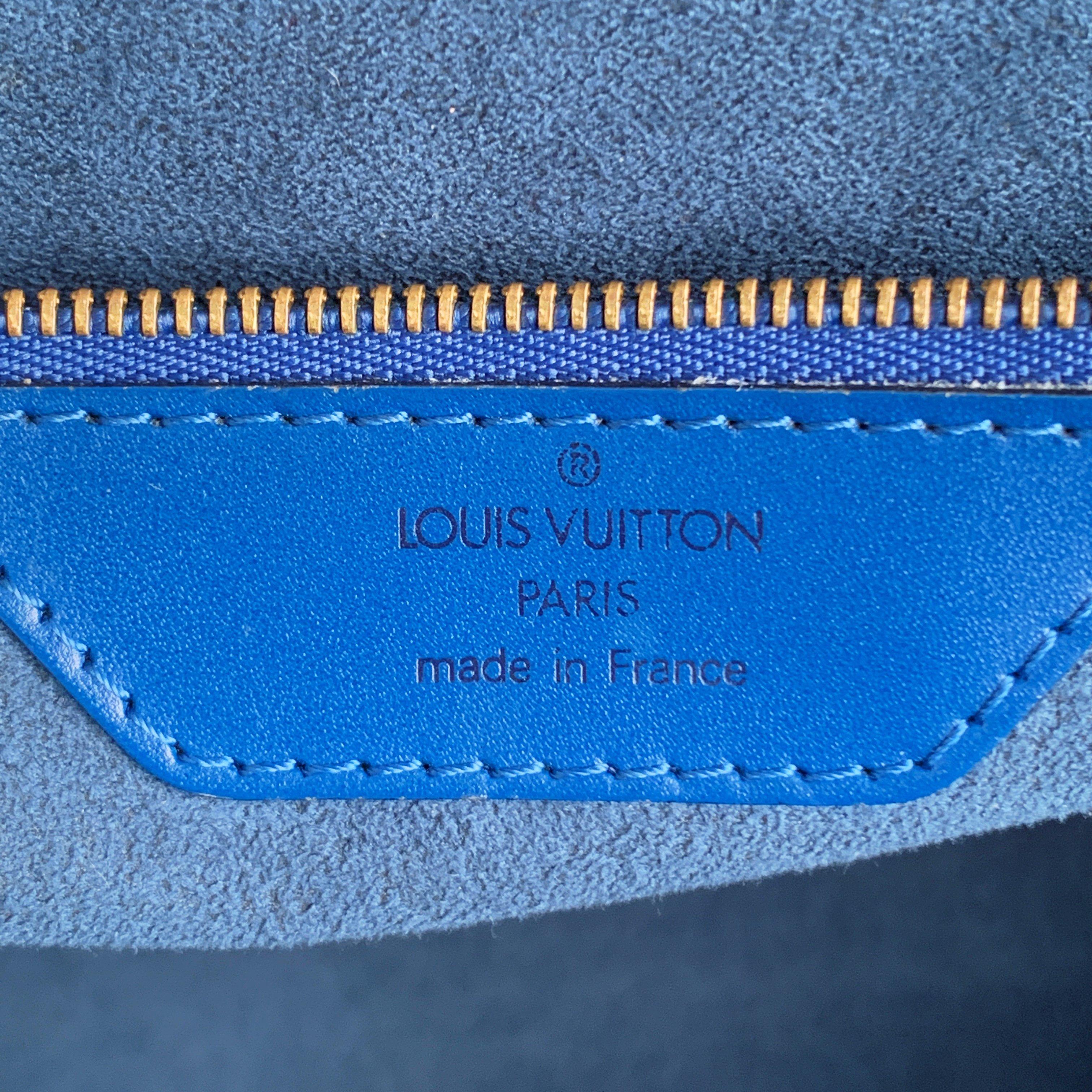 Louis Vuitton Vintage Blue Epi Leather Saint Jacques Shoulder Bag 5