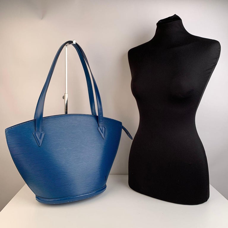 Louis Vuitton Vintage Blue Epi Leather Saint Jacques Shoulder Bag For Sale at 1stdibs