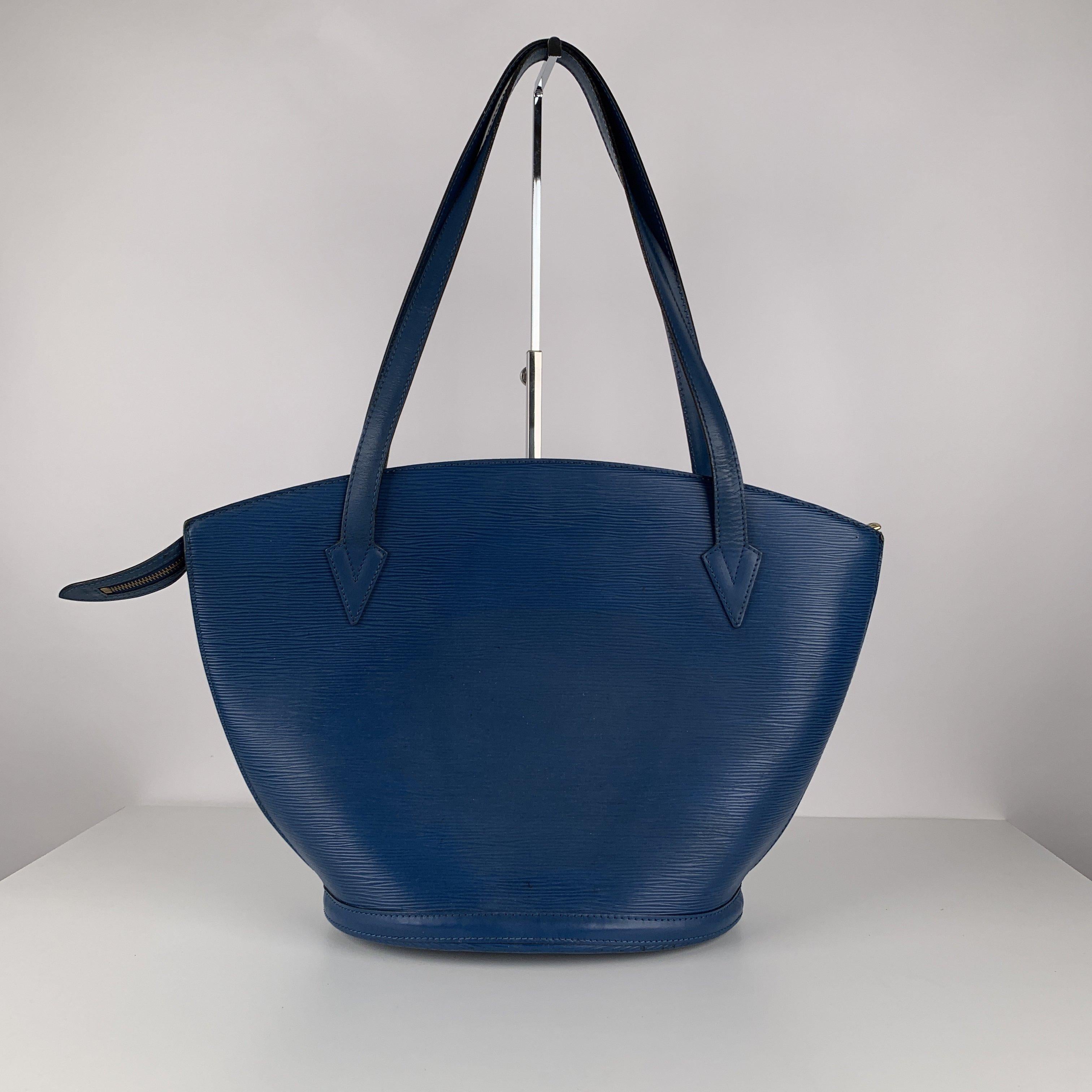 Women's Louis Vuitton Vintage Blue Epi Leather Saint Jacques Shoulder Bag