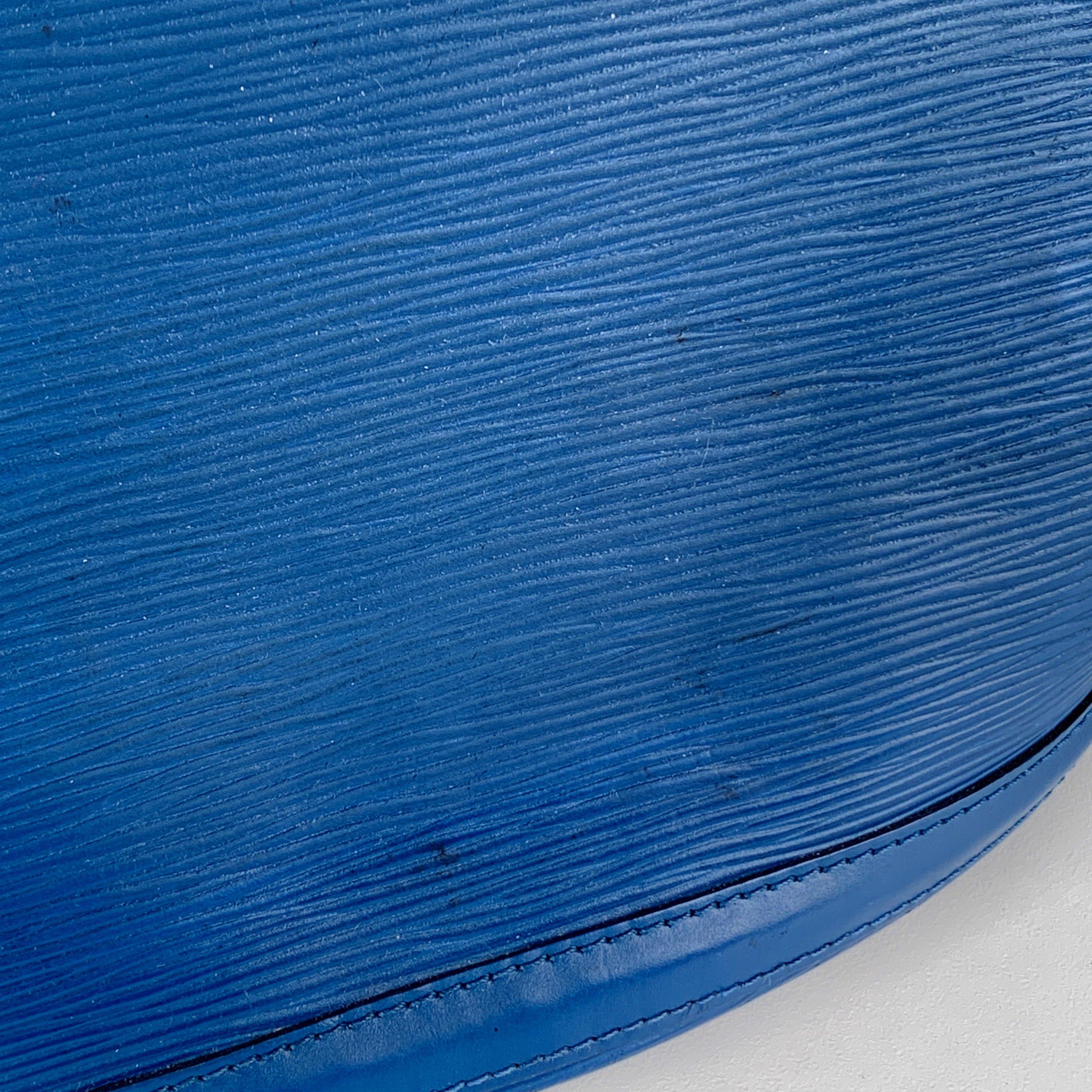 Louis Vuitton Vintage Blue Epi Leather Saint Jacques Shoulder Bag 2