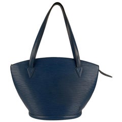 Louis Vuitton Vintage Blue Epi Leather Saint Jacques Shoulder Bag