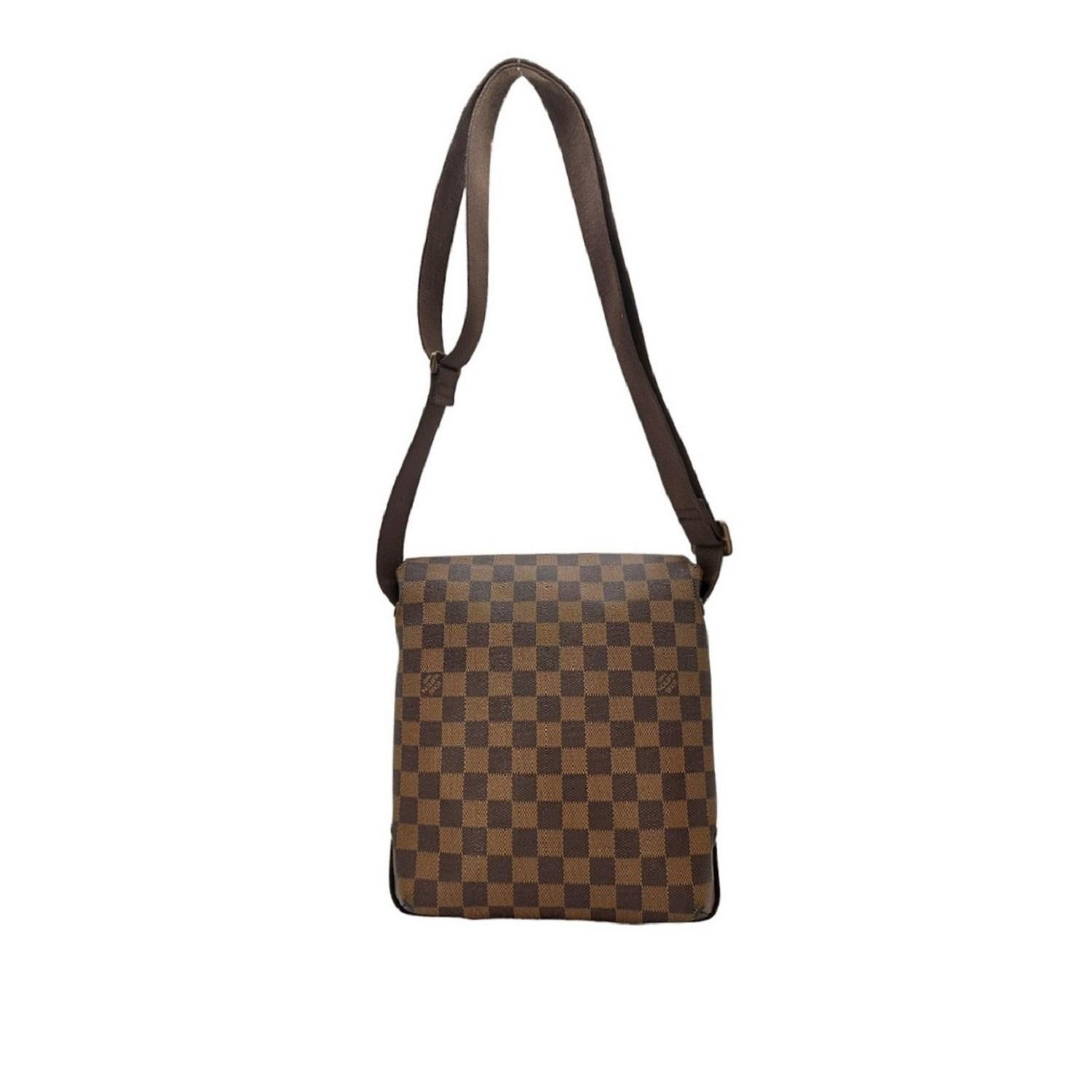 Gray Louis Vuitton Vintage Brooklyn Damier Ebene Messenger PM Bag