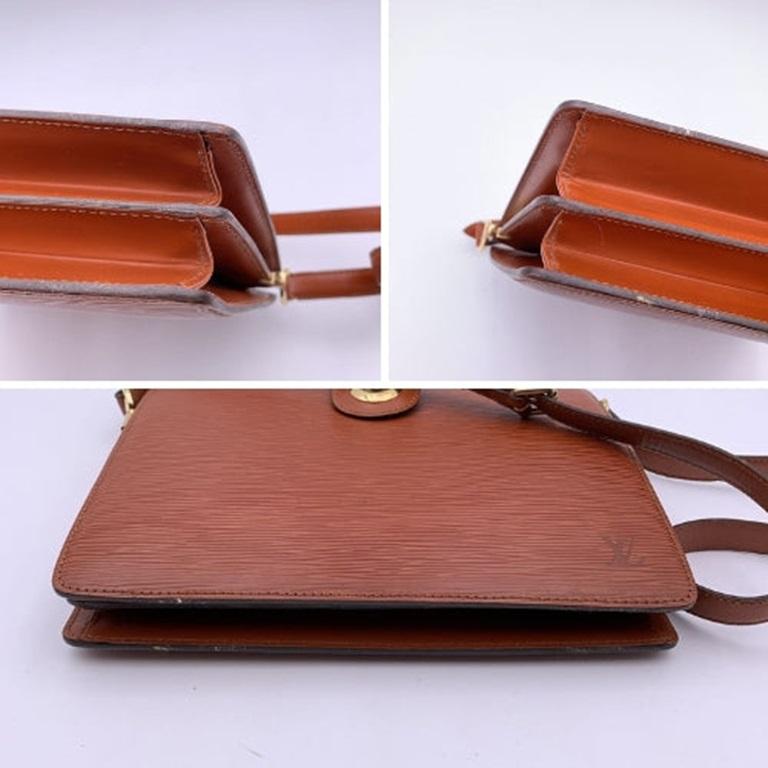Louis Vuitton Vintage Brown Epi Leather Capucine Shoulder Bag 1
