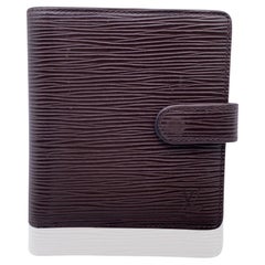Monedero Vintage Louis Vuitton de Piel Epi Marrón Compacto Billetero