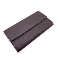 Louis Vuitton Vintage Brown Epi Leather Sarah Continental Wallet