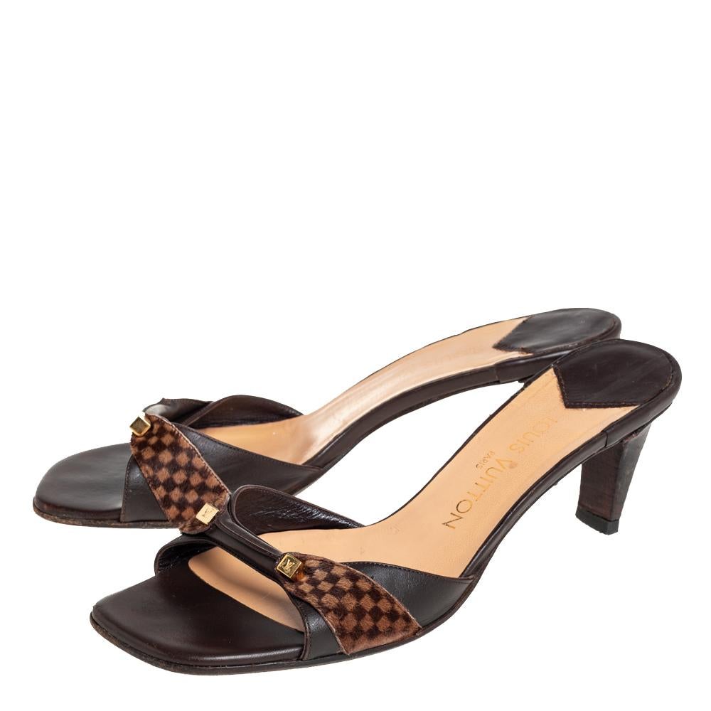 louis vuitton checkered sandals