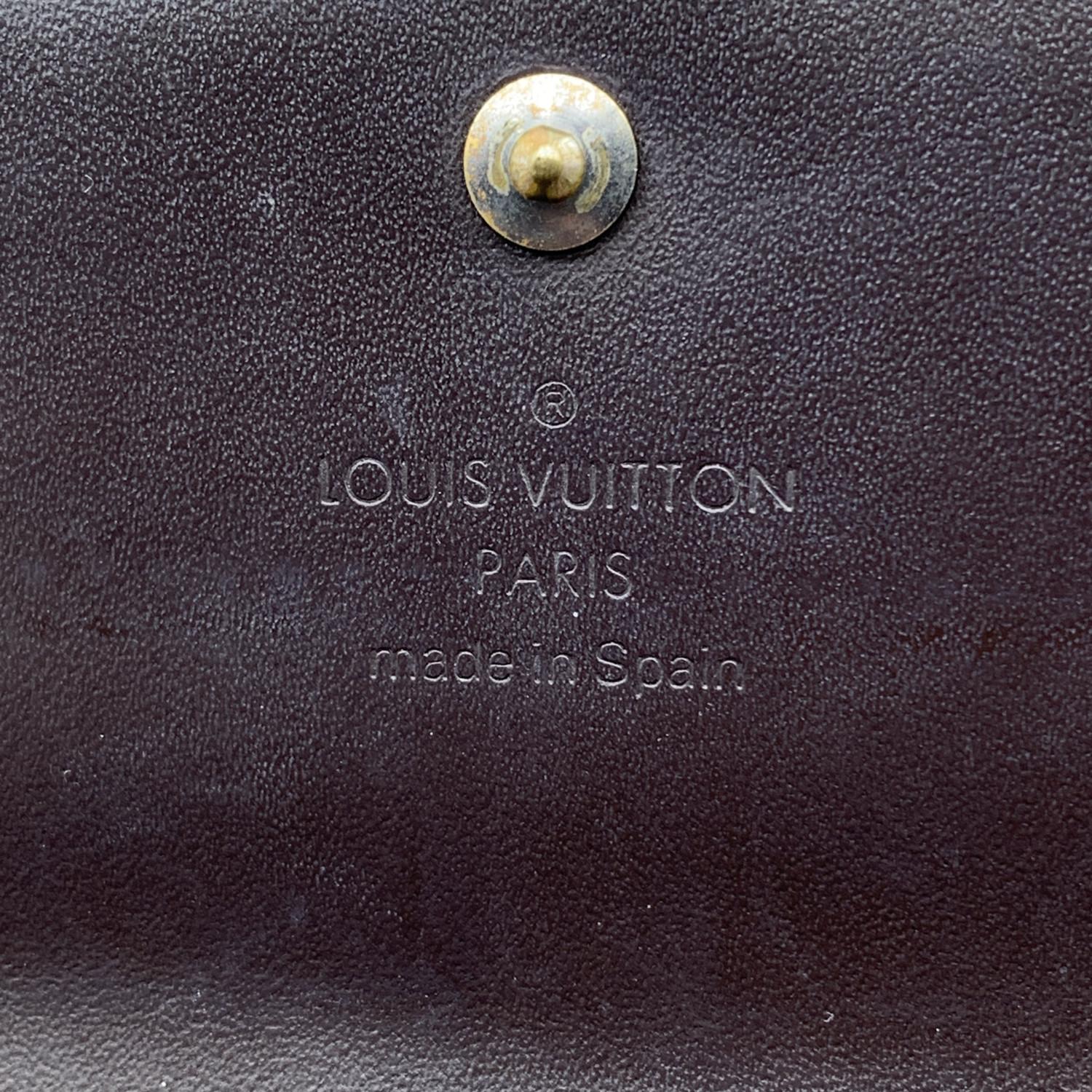 Women's Louis Vuitton Vintage Brown Leather Sarah Continental Long Wallet