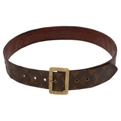 Louis Vuitton Vintage Brown Monogram Belt