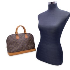 Louis Vuitton Vintage Brown Monogram Canvas Alma Top Handle Bag