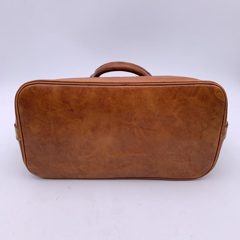Louis Vuitton Vintage Brown Monogram Canvas Alma Top Handle Bag 1