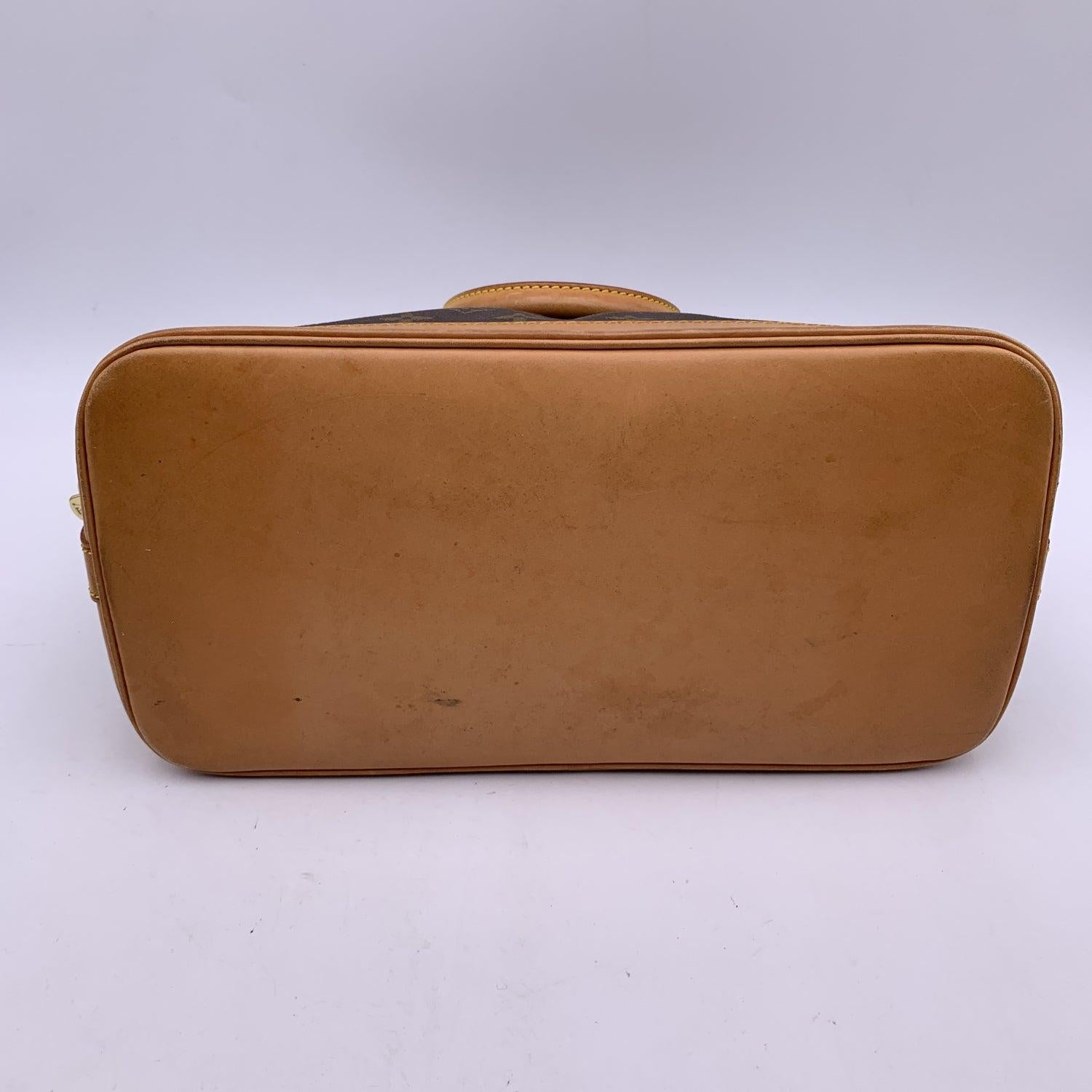Louis Vuitton Vintage Brown Monogram Canvas Alma Top Handle Bag 2