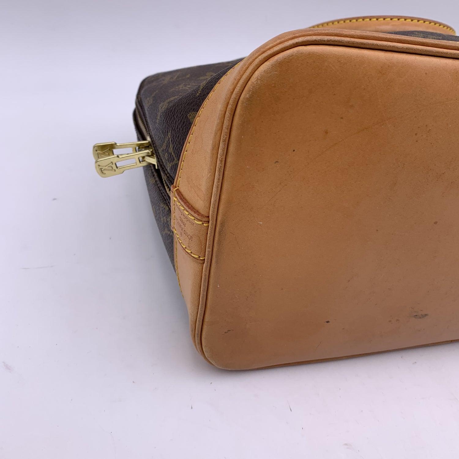 Louis Vuitton Vintage Brown Monogram Canvas Alma Top Handle Bag 3