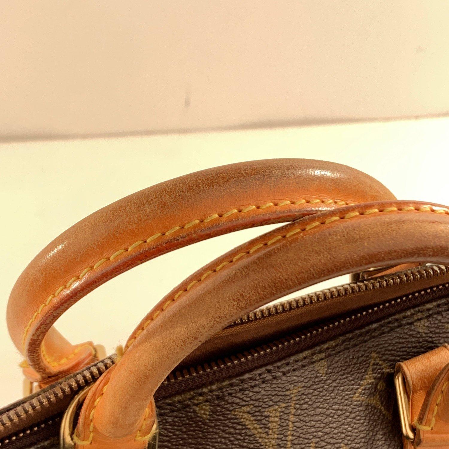 Louis Vuitton Vintage Brown Monogram Canvas Alma Top Handle Handbag 1