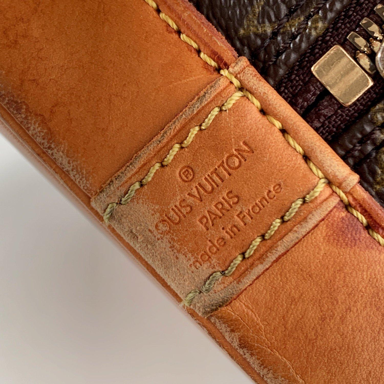 Louis Vuitton Vintage Brown Monogram Canvas Alma Top Handle Handbag 2