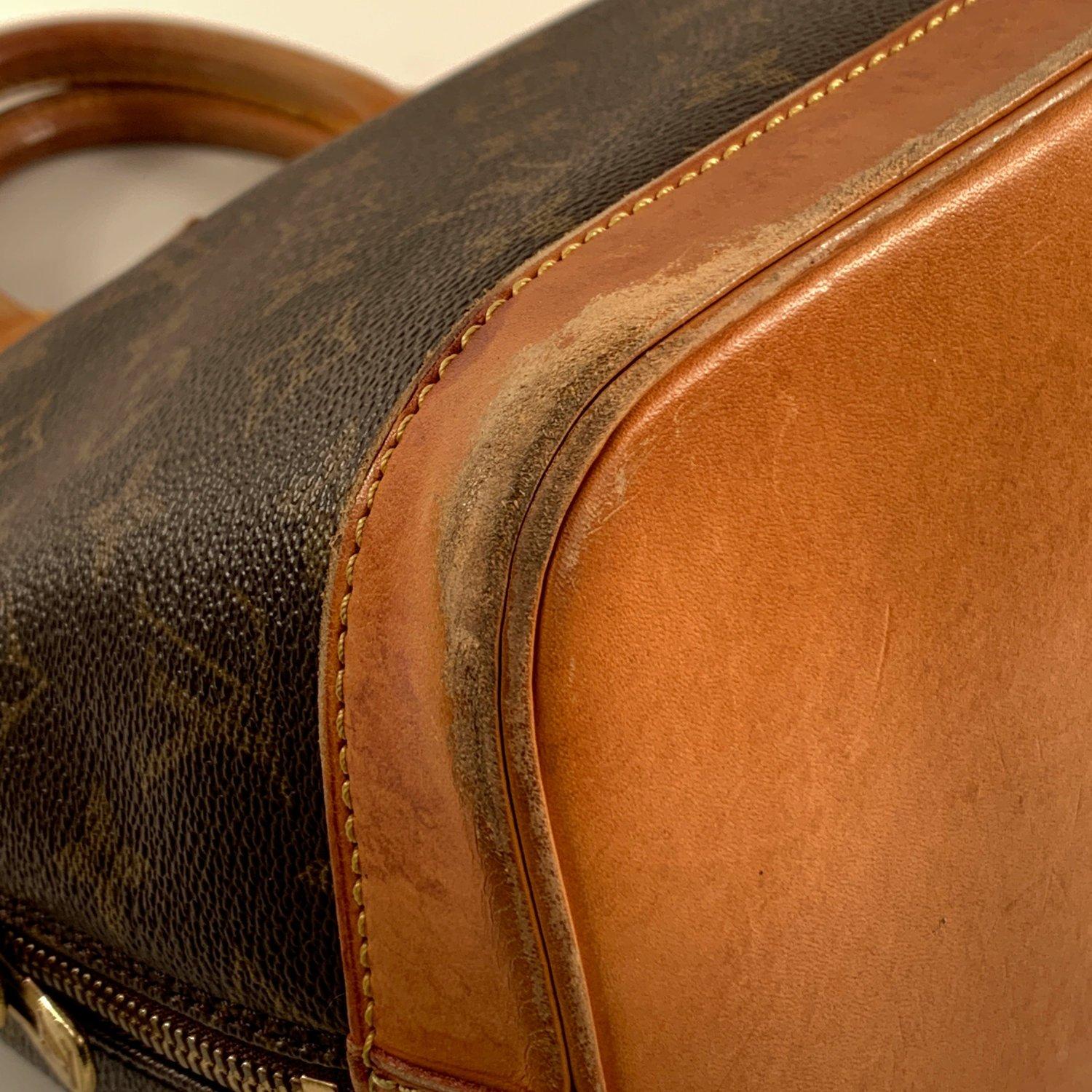Louis Vuitton Vintage Brown Monogram Canvas Alma Top Handle Handbag 3
