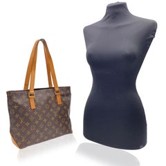 Louis Vuitton Vintage Braun Monogramm Segeltuch Cabas Klavier Tote Bag
