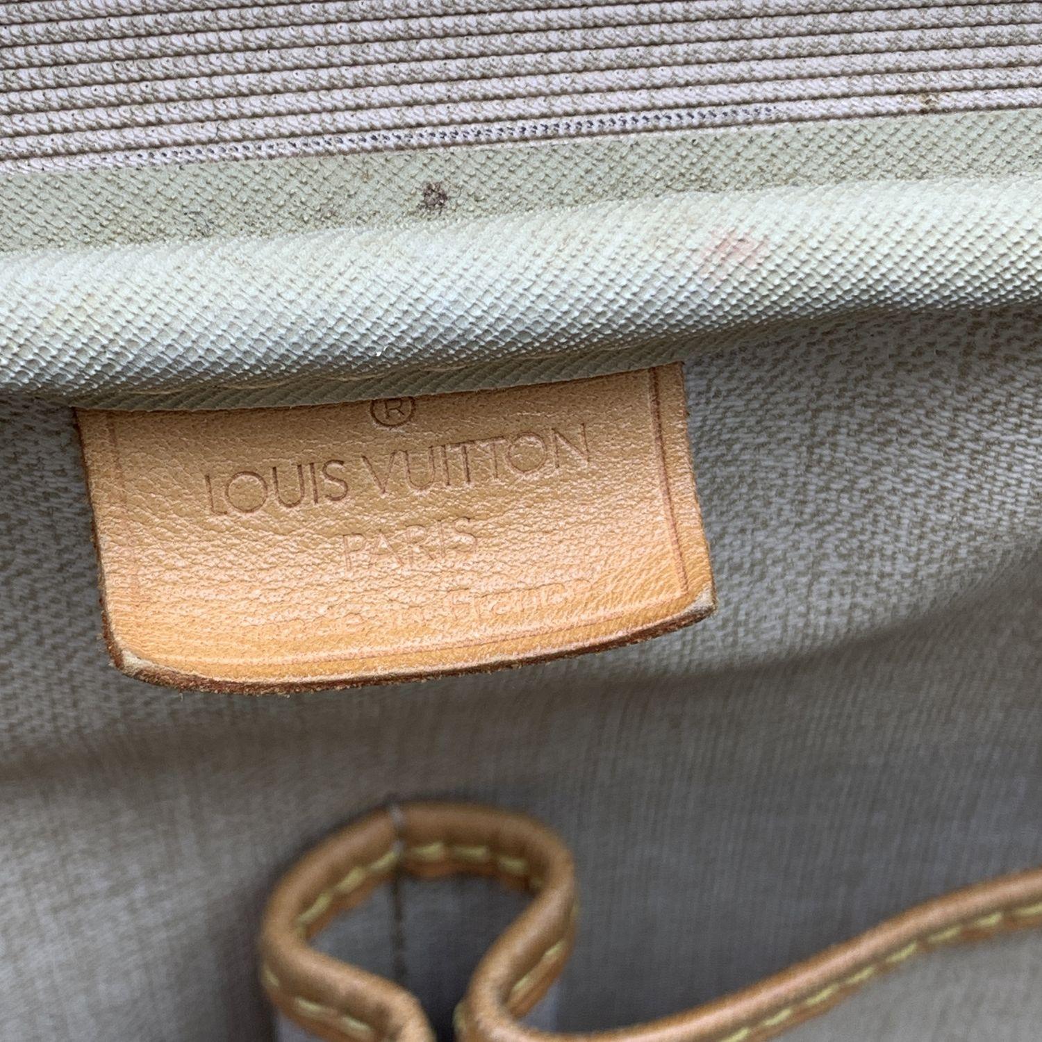 Braune Deauville Reisetasche aus Segeltuch mit Monogramm von Louis Vuitton 6