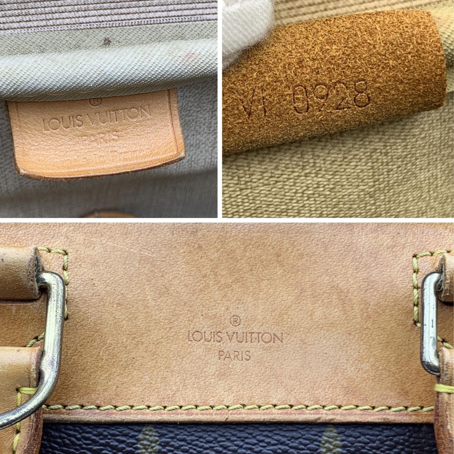 Braune Deauville Reisetasche aus Segeltuch mit Monogramm von Louis Vuitton 1