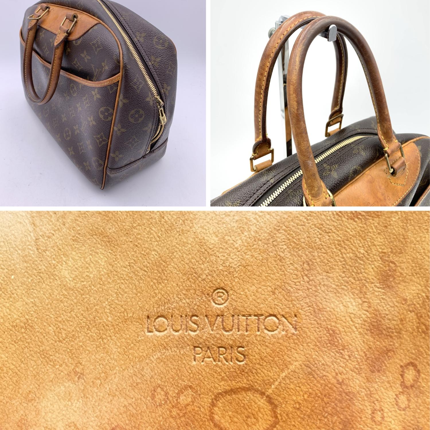 Louis Vuitton Vintage Brown Monogram Canvas Deauville Travel Bag 2