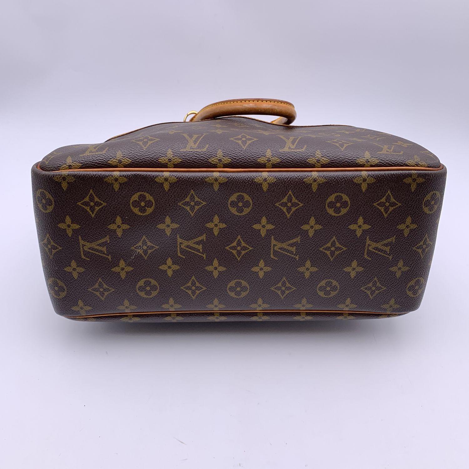 Braune Deauville Reisetasche aus Segeltuch mit Monogramm von Louis Vuitton 4