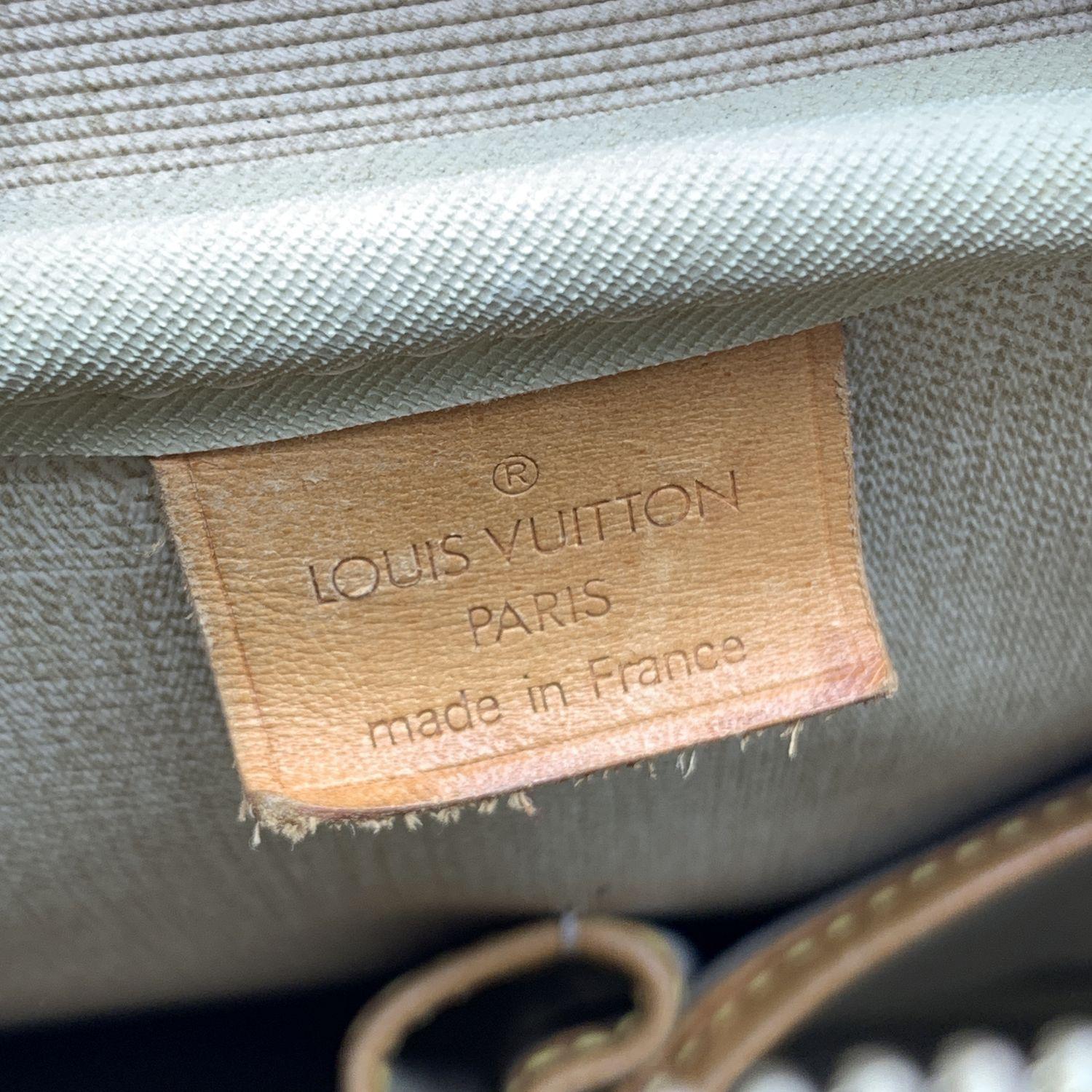 Louis Vuitton - Sac de voyage Deauville vintage en toile marron avec monogramme en vente 5