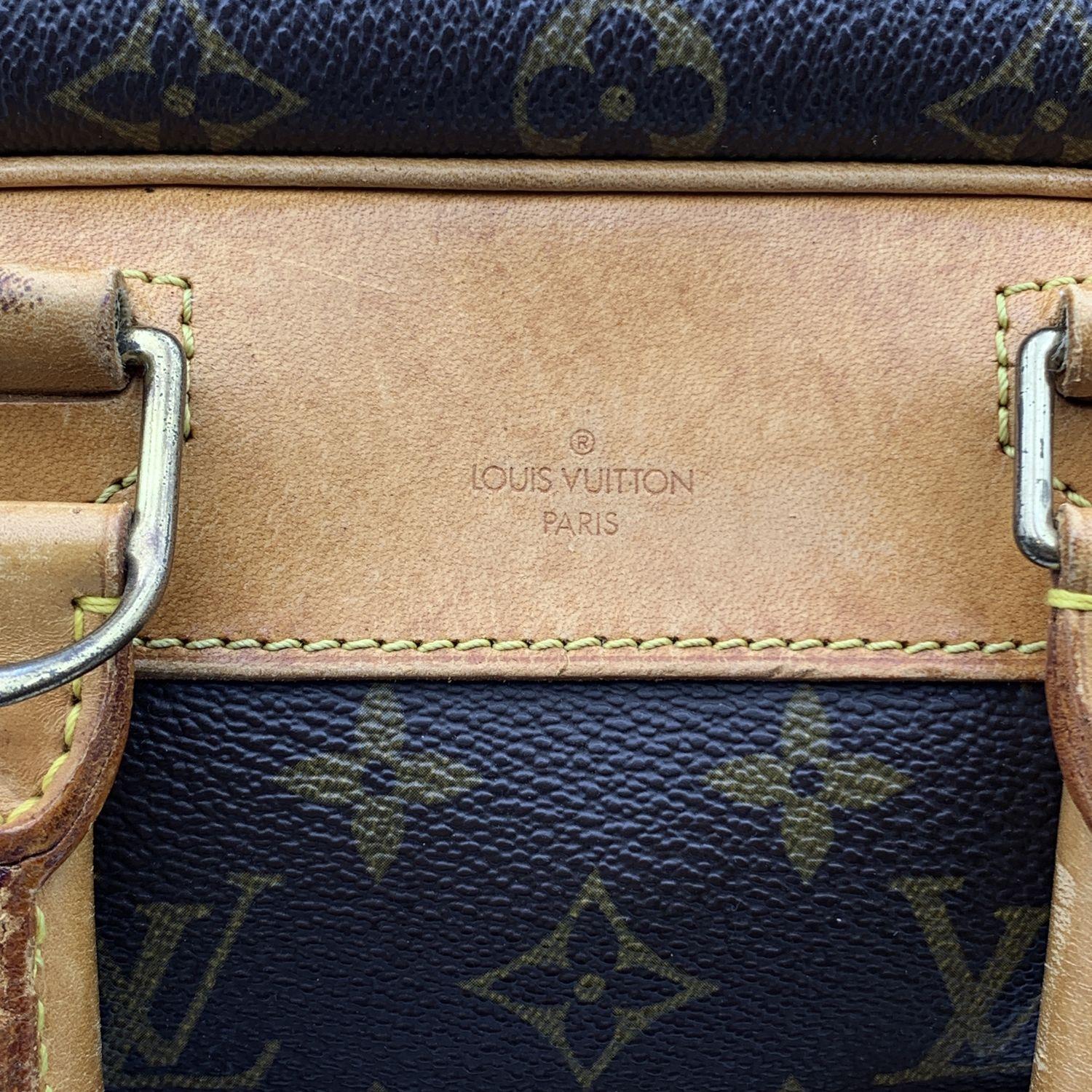 Braune Deauville Reisetasche aus Segeltuch mit Monogramm von Louis Vuitton 5