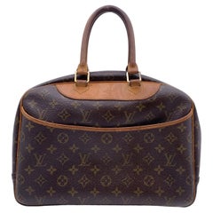 Louis Vuitton Vintage Brown Monogram Canvas Deauville Travel Bag