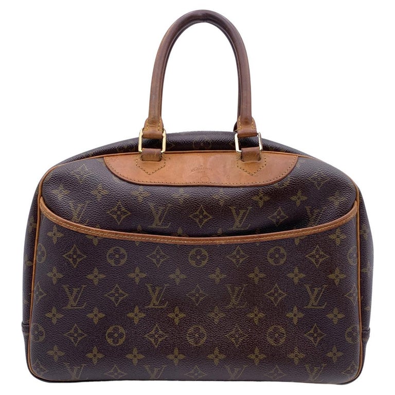 Louis Vuitton Vintage Brown Monogram Canvas Deauville Travel Bag For