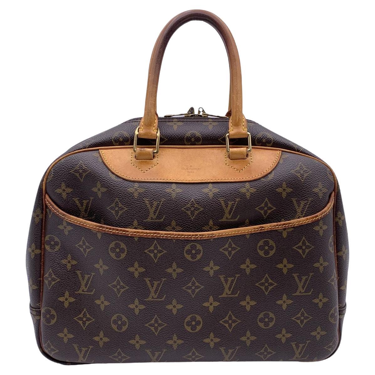 Braune Deauville Reisetasche aus Segeltuch mit Monogramm von Louis Vuitton