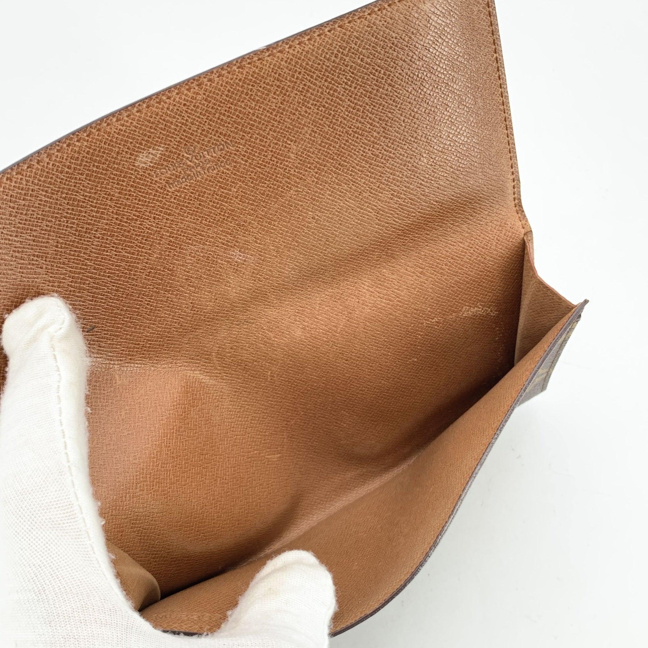 Louis Vuitton Vintage Brown Monogramm Canvas lange Bifold Bill Brieftasche im Zustand „Gut“ im Angebot in Rome, Rome